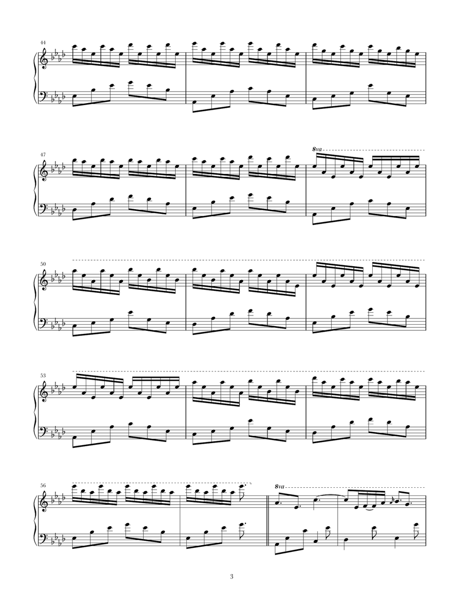 Butterfly Dreams Piano Solo scores gallery preview page 3