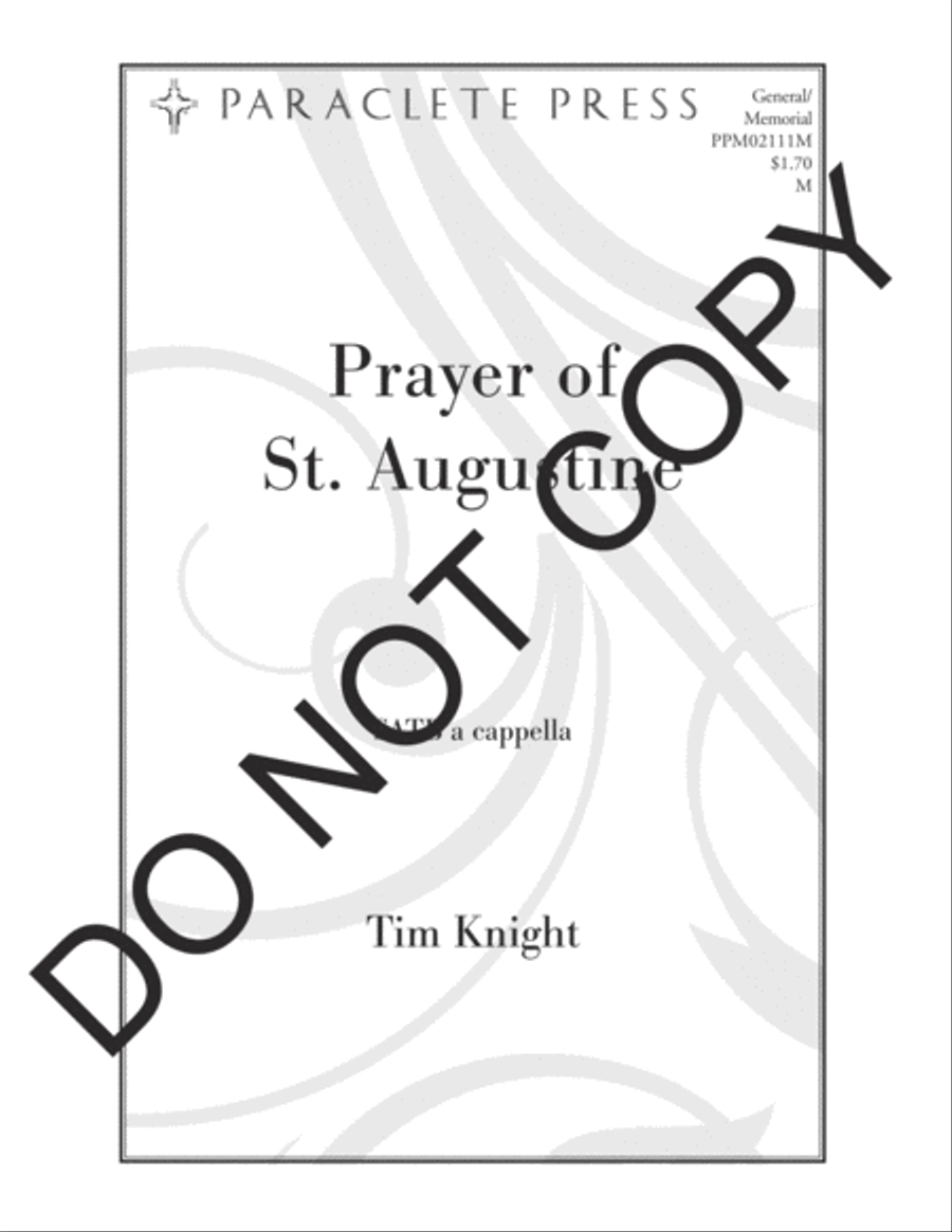 Prayer of St. Augustine 4-Part scores gallery preview page 2