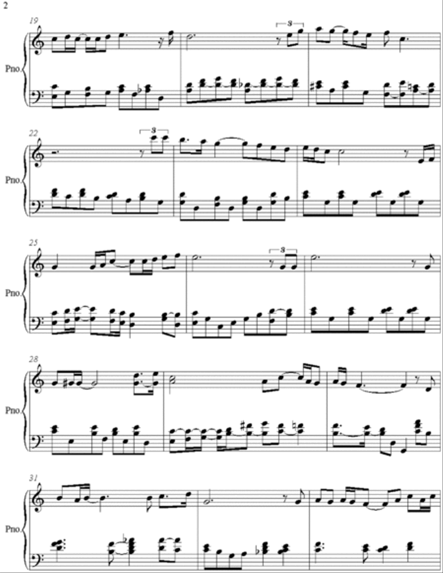 My Darling Piano Solo scores gallery preview page 2