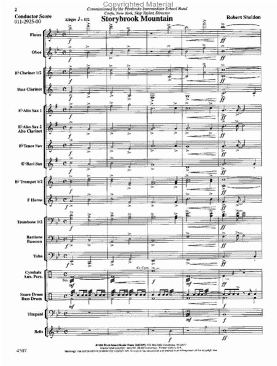 Storybrook Mountain Storybrook Mountain Concert Band scores gallery preview page 2