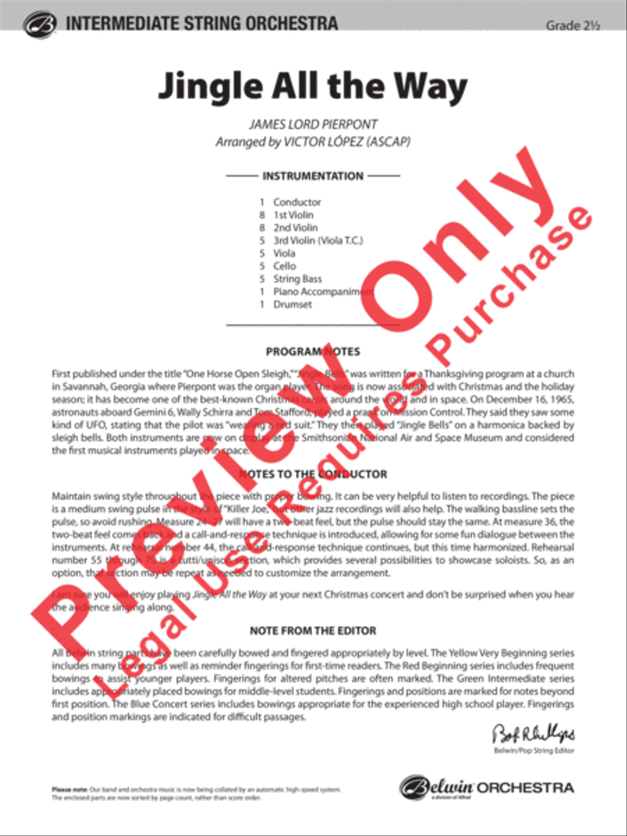 Jingle All the Way String Orchestra scores gallery preview page 2