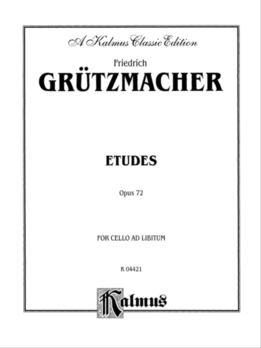 Etudes Op.72 Cl Etudes Op.72 Cl Cello scores gallery preview page 2