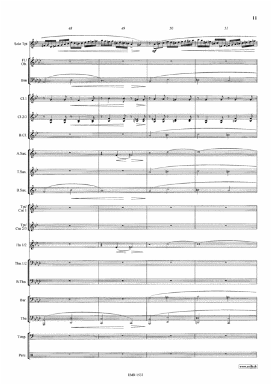 Konzertstuck No. 2 Concert Band scores gallery preview page 12
