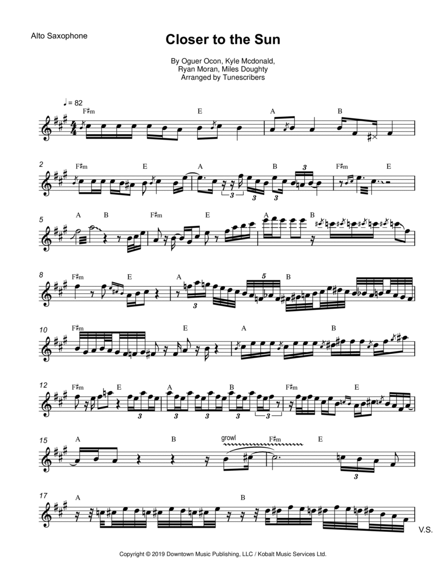 Slightly Stoopid Slightly Stoopid Saxophone Solo scores gallery preview page 1