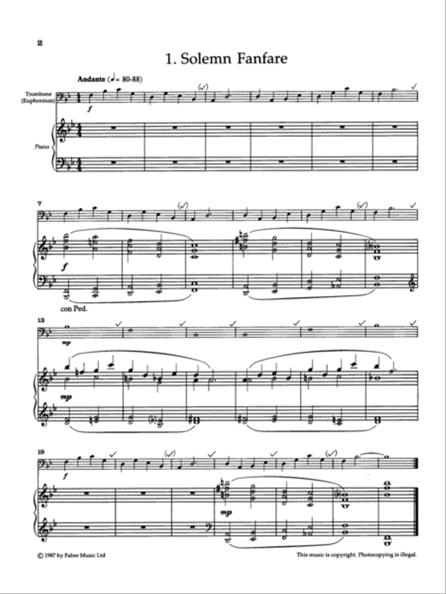 The Really Easy Trombone Book Baritone Horn scores gallery preview page 2