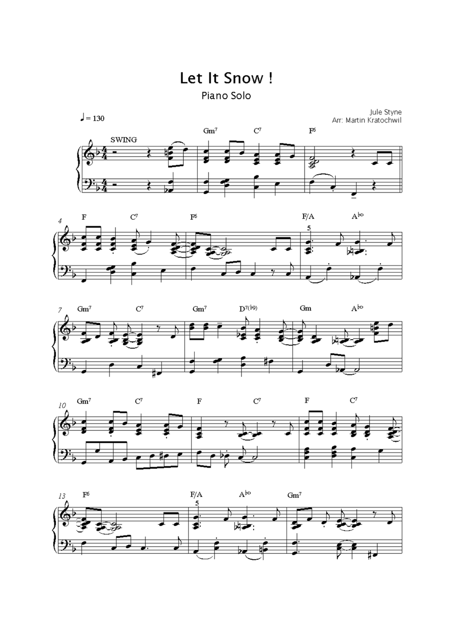 Let it 2025 snow piano easy