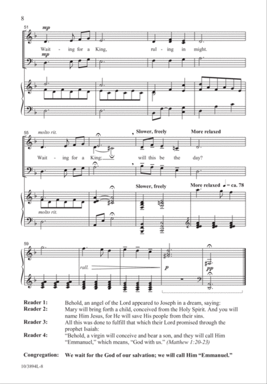 The Birth of a King The Birth of a King 3-Part scores gallery preview page 9