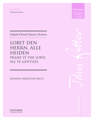 Book cover for Lobet den Herrn, alle Heiden (Praise ye the Lord, all ye Gentiles)
