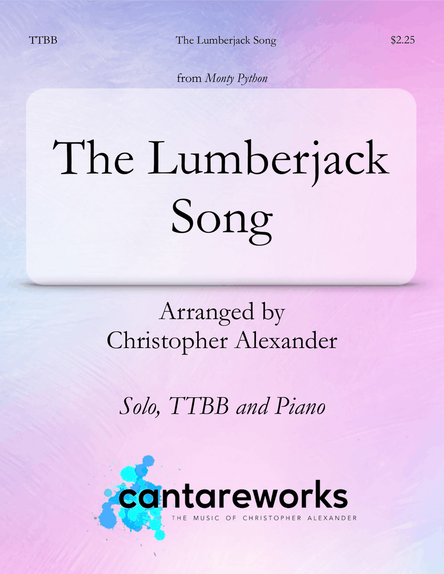 Lumberjack Song TTBB scores gallery preview page 1