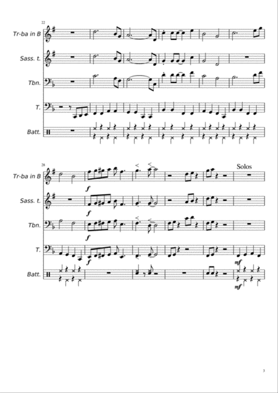 Budista Rana Budista Rana Brass Ensemble scores gallery preview page 3