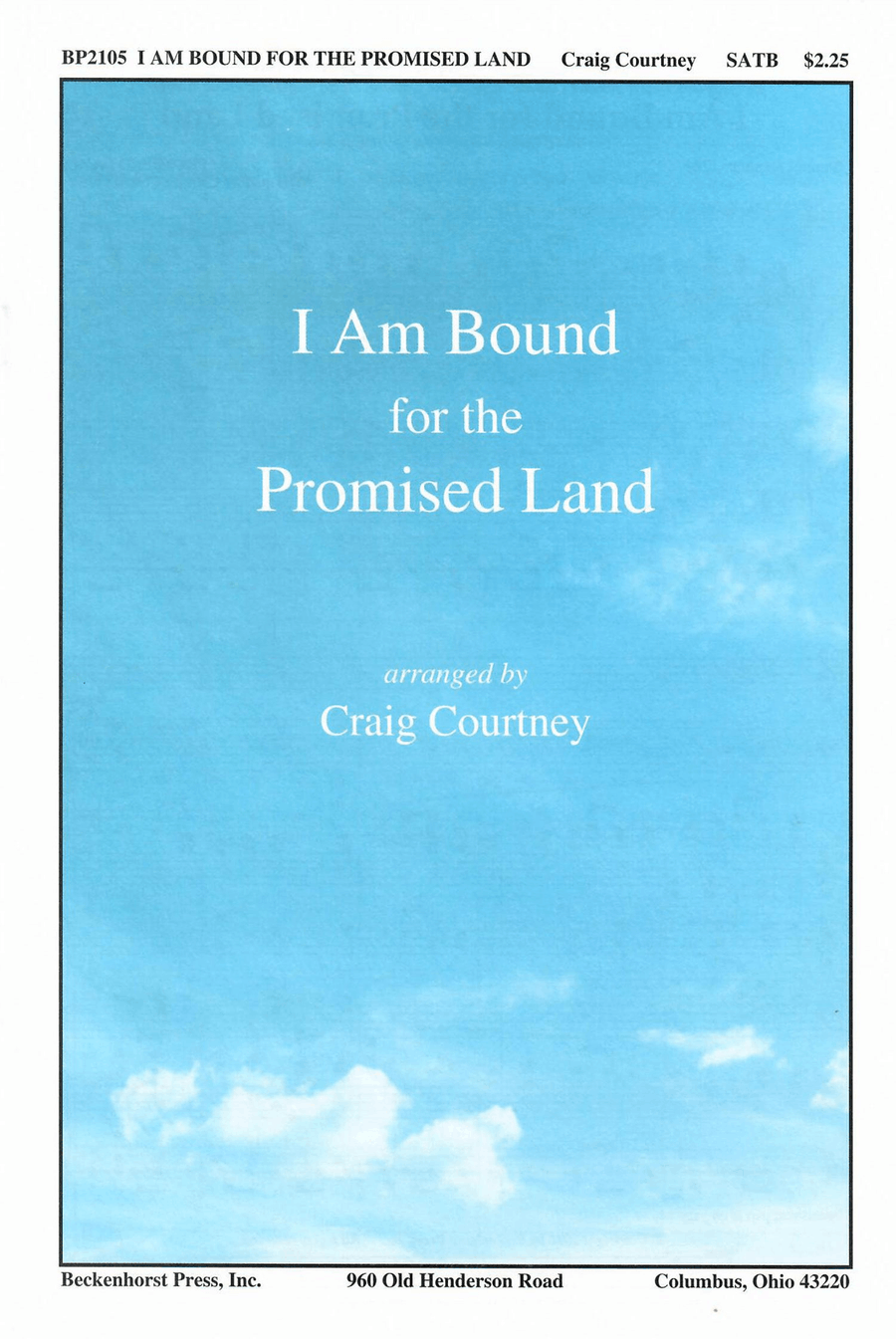 I Am Bound for the Promised Land 4-Part scores gallery preview page 1