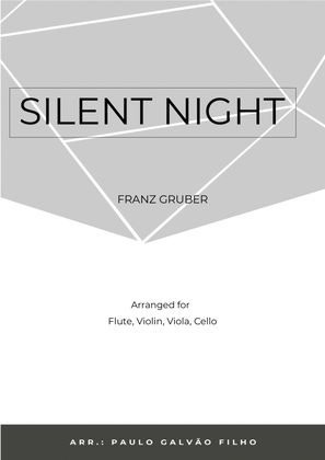 Book cover for SILENT NIGHT - FLUTE, VIOLIN, VIOLA & CELLO