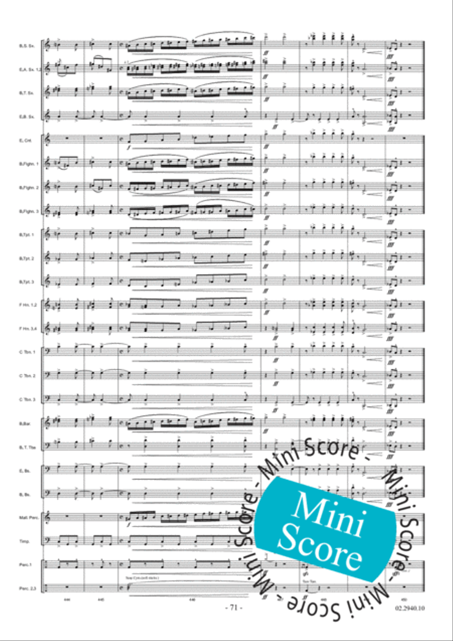 Aurora Fanfare Band scores gallery preview page 77