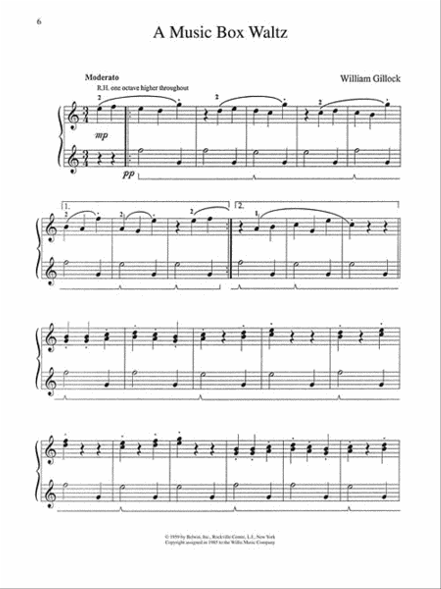 Accent on Gillock Volume 3 Piano Method scores gallery preview page 4
