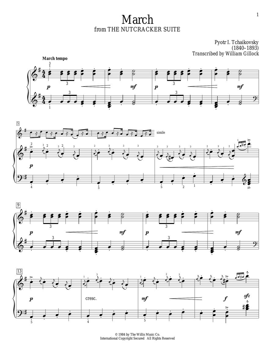 March Piano Method scores gallery preview page 1