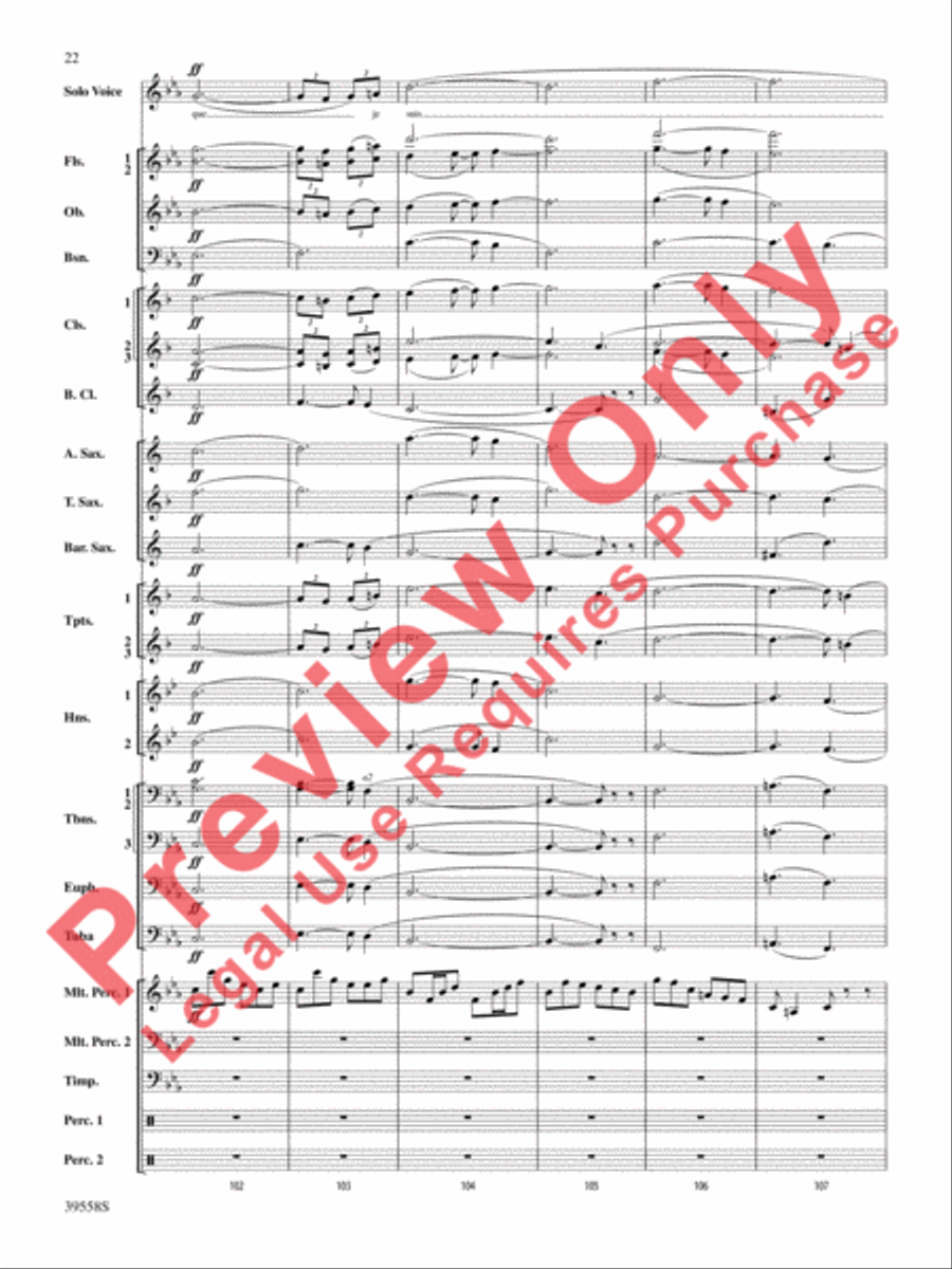 I Was Born for This Concert Band scores gallery preview page 23