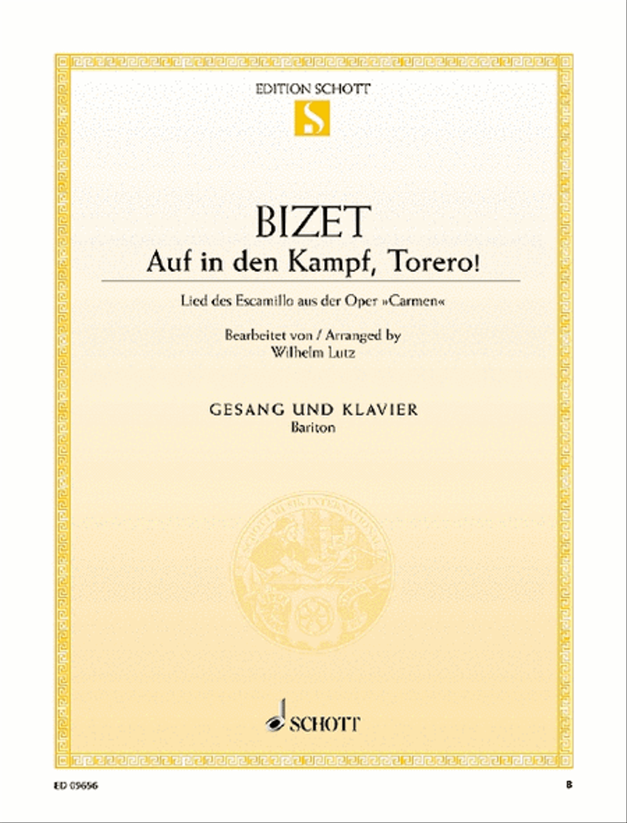 Auf in den Kampf, Torero! Baritone Voice scores gallery preview page 1