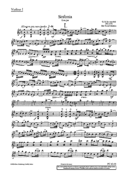 Sinfonia in G Major