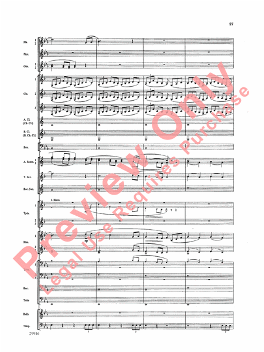 Prologue Prayer and Dream Pantomime (from the opera Hansel and Gretel) Concert Band scores gallery preview page 28
