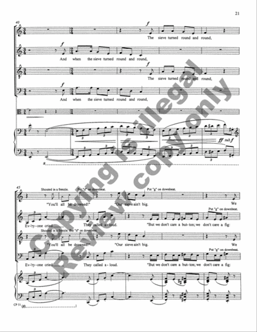 A Song, A Prayer, A Voyage 4-Part scores gallery preview page 50