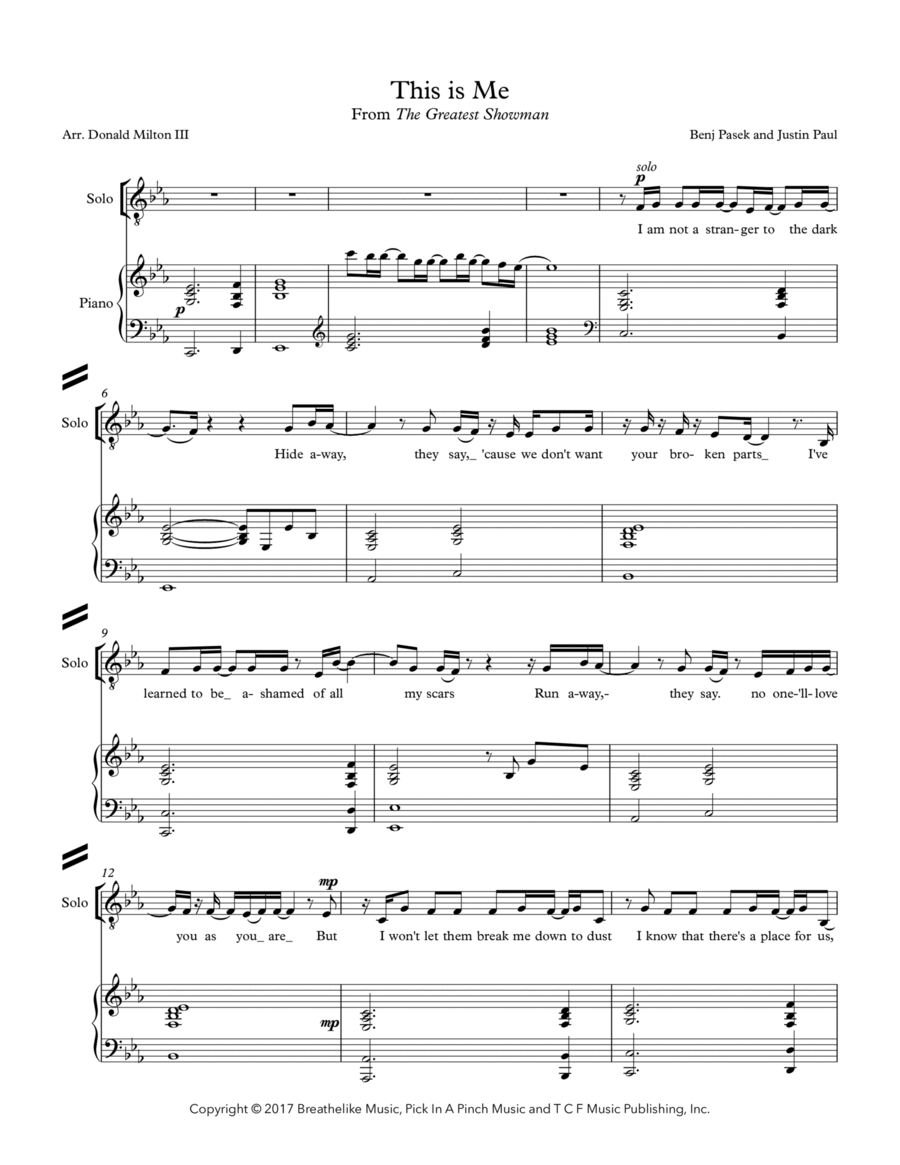 This Is Me Divisi scores gallery preview page 1
