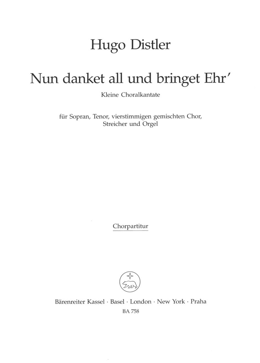 Nun danket all und bringet Ehr, Op. 11/2