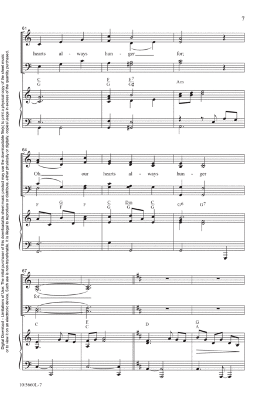 Wonderful, Merciful Savior 4-Part scores gallery preview page 7