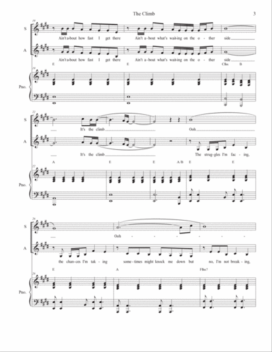 The Climb 2-Part scores gallery preview page 3