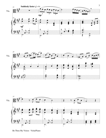 BE THOU MY VISION (Duet – Viola and Piano/Score and Parts) image number null