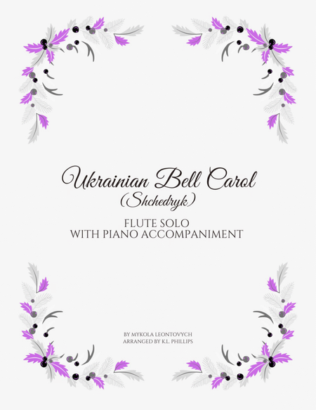 Ukrainian Bell Carol (Shchedryk) -Flute Solo with Piano Accompaniment image number null