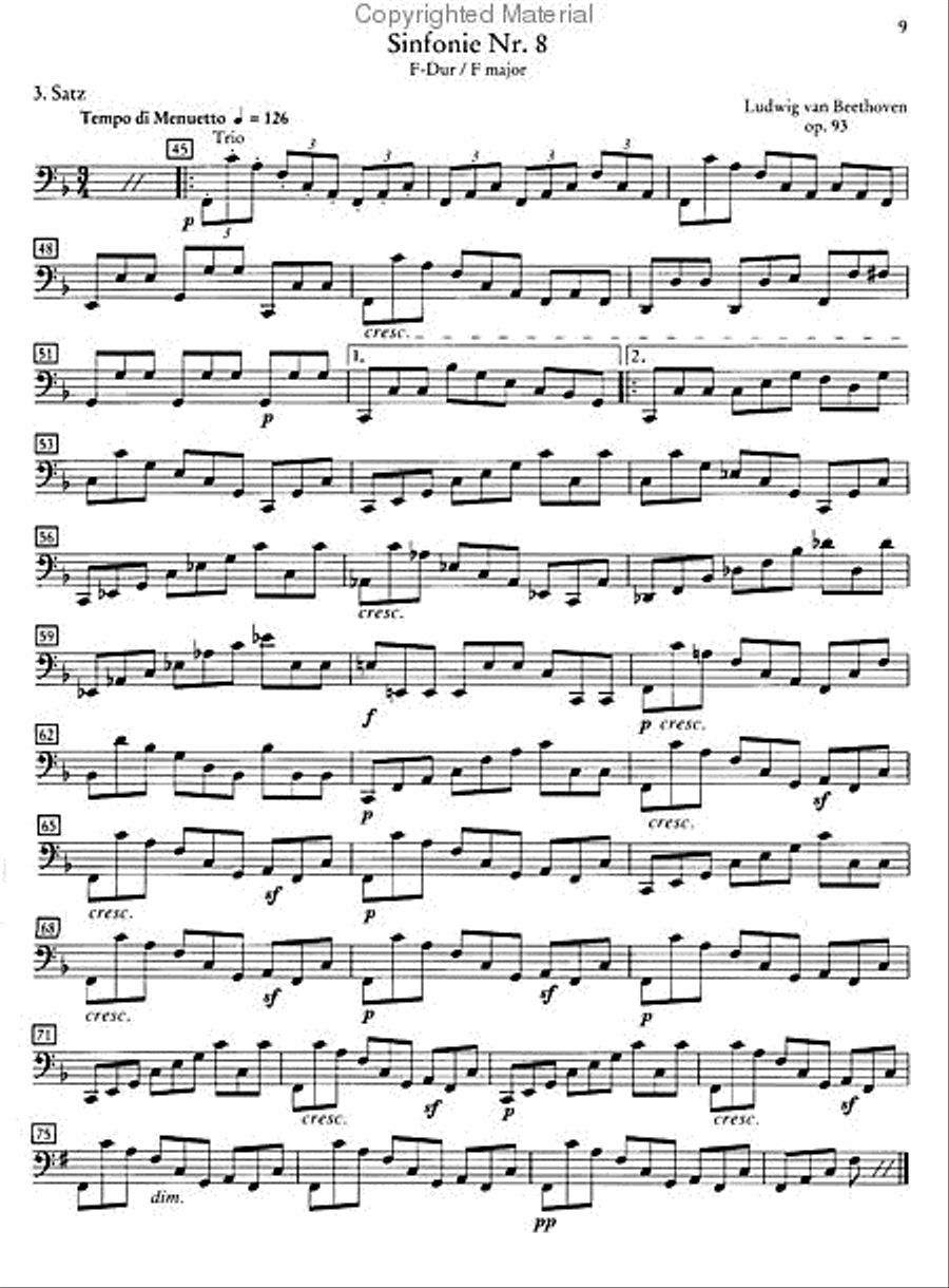 Test Pieces for Orchestral Auditions – Violoncello Collection / Songbook scores gallery preview page 3