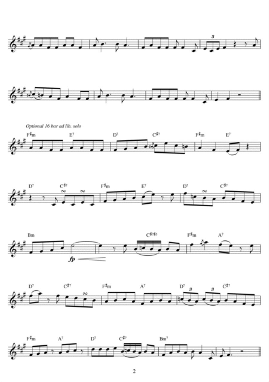 Wade In The Water Clarinet Solo scores gallery preview page 2