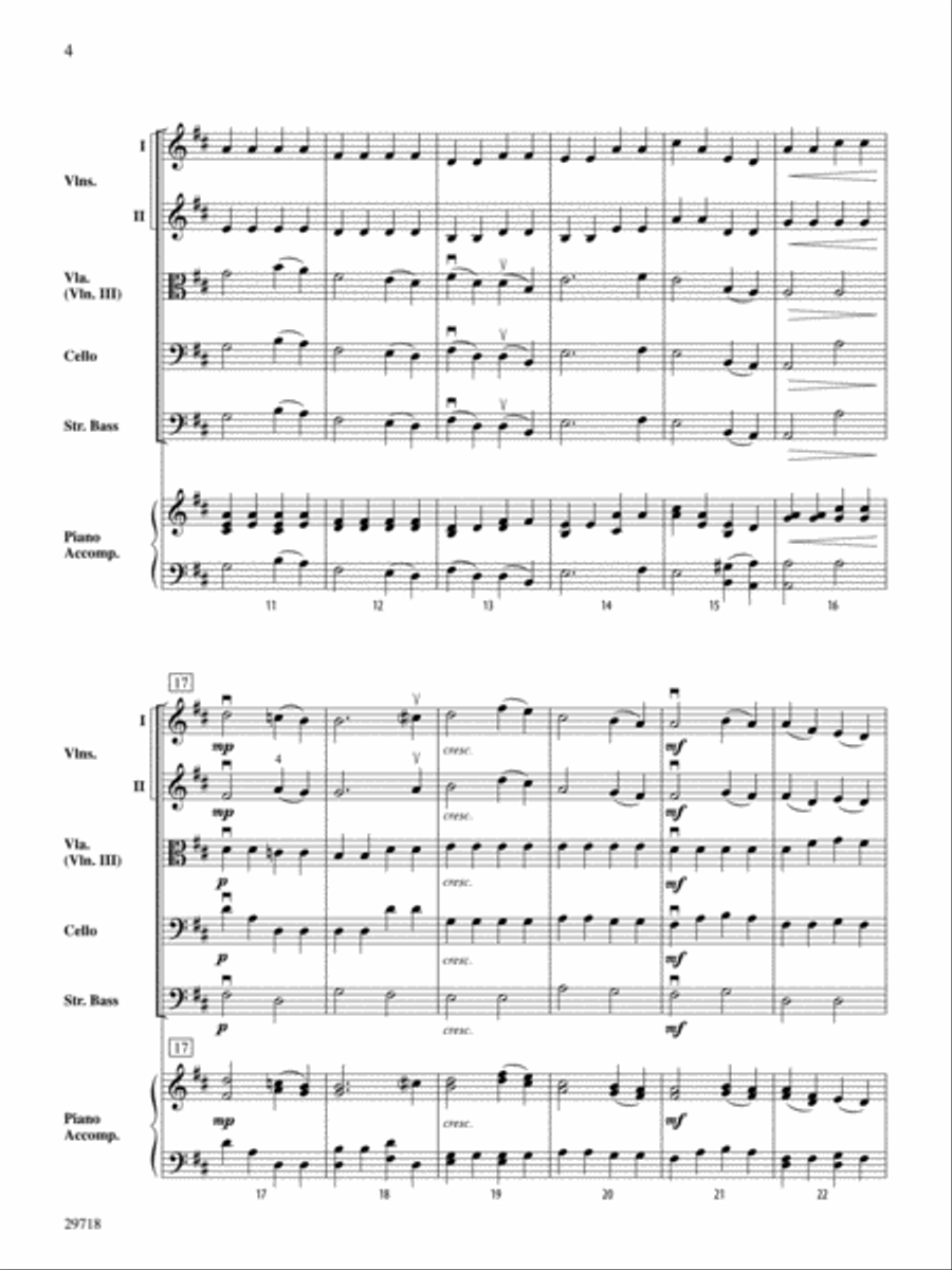 Sheep May Safely Graze String Orchestra scores gallery preview page 3