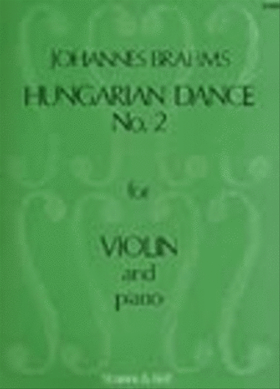 Brahms - Hungarian Dance No 2 Violin/Piano