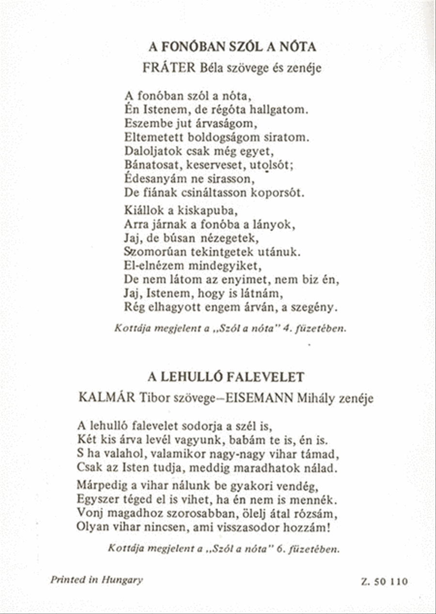 Nótaszövegek V3 Mixed Choir scores gallery preview page 2
