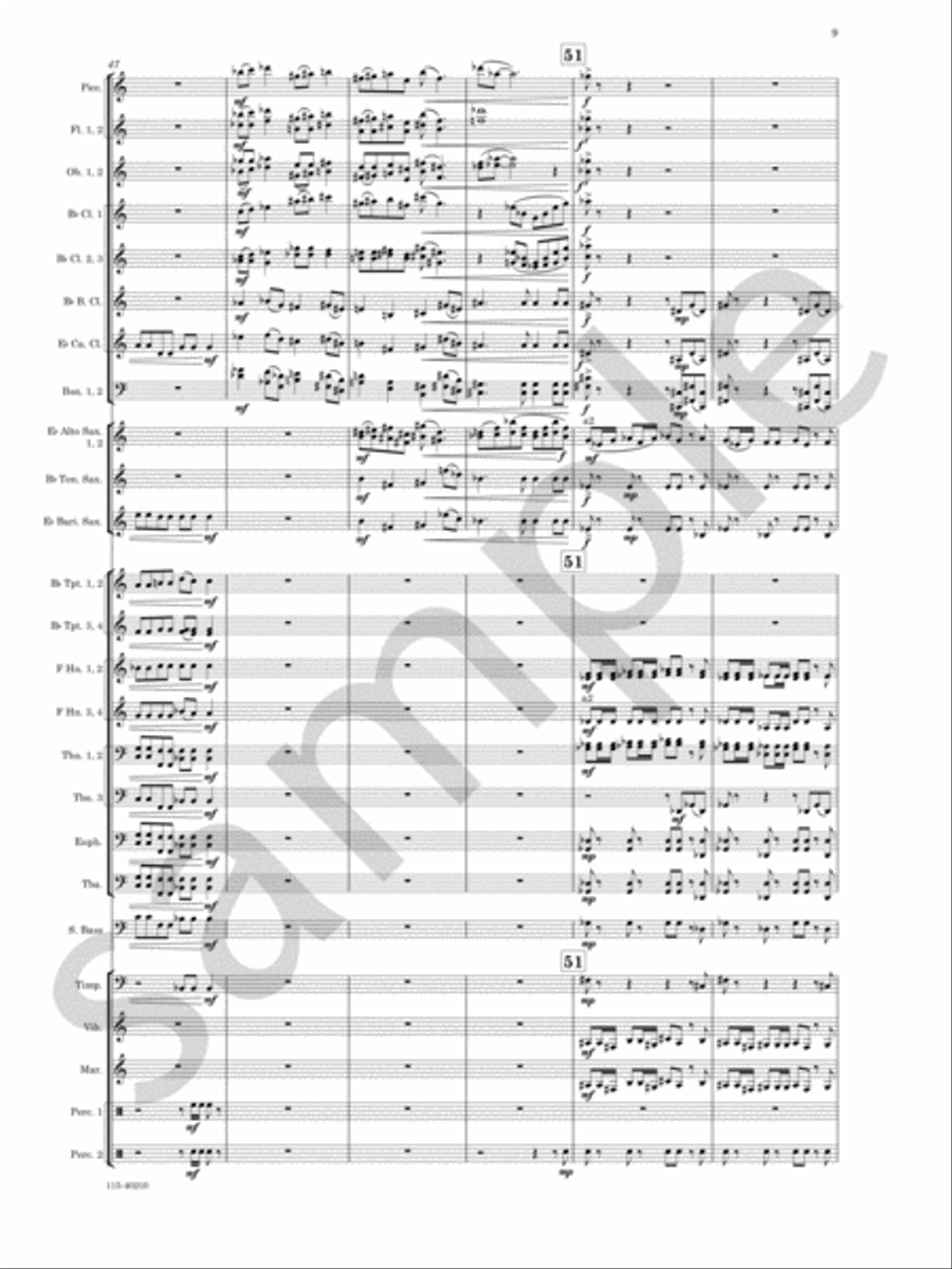 Grand Mesa Concert Band scores gallery preview page 10