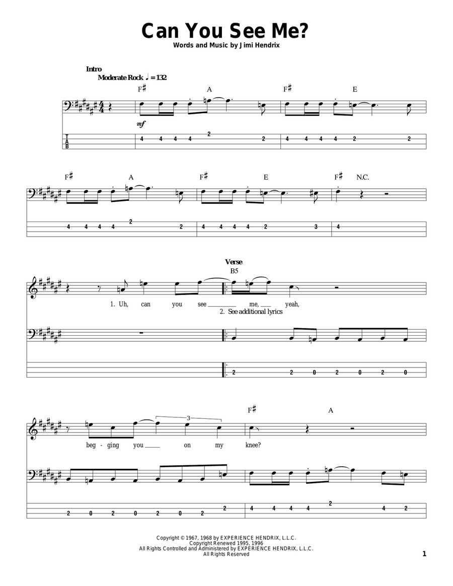 Can You See Me Acoustic Guitar scores gallery preview page 1