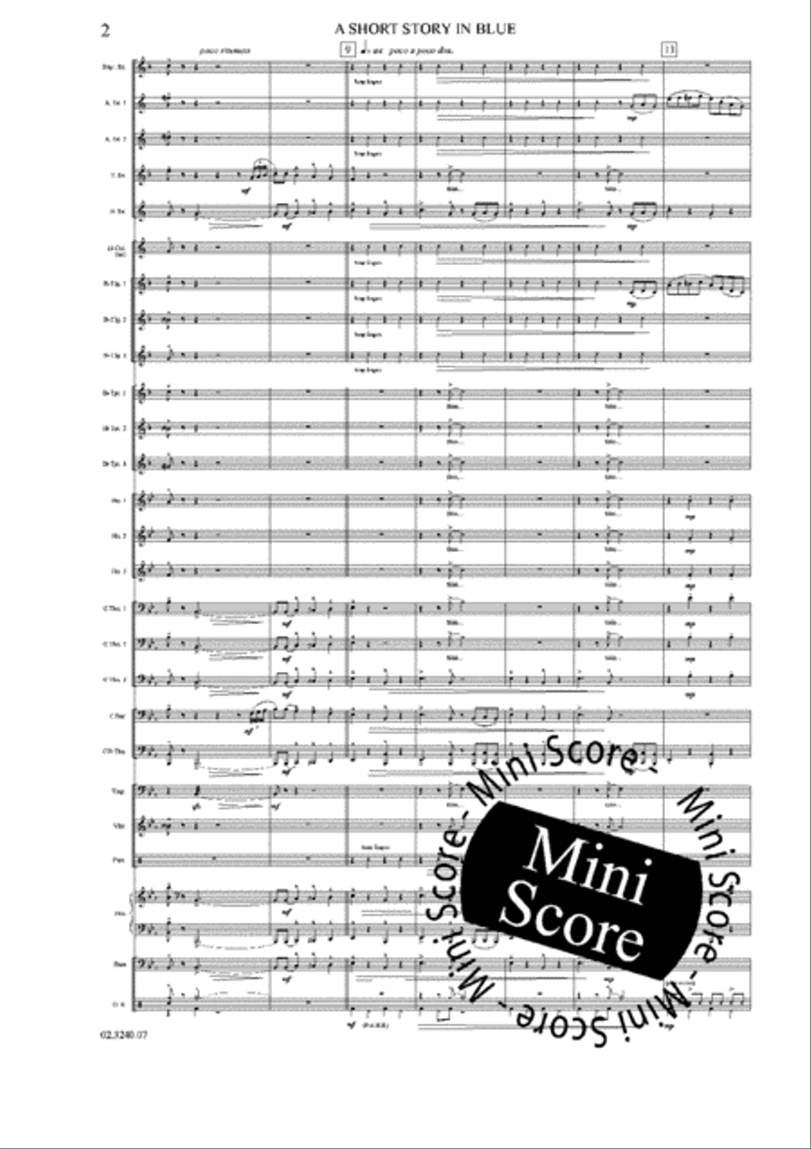 A Short Story in Blue A Short Story in Blue Fanfare Band scores gallery preview page 8