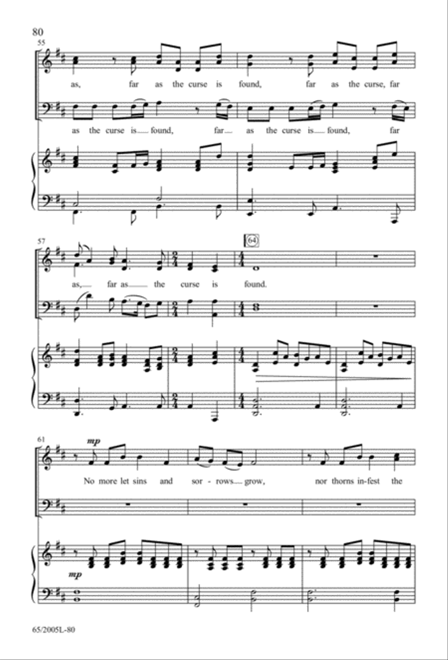 I Hear the Prophet Callin' 4-Part scores gallery preview page 81