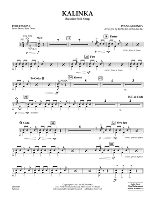 Kalinka (Russian Folk Song) - Percussion 1