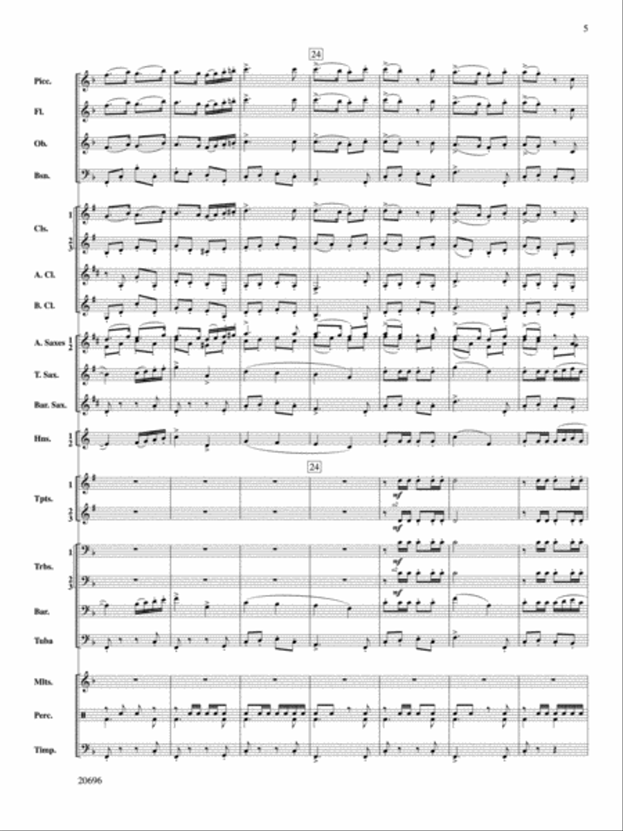Welsh Ayres & Dances Concert Band scores gallery preview page 25
