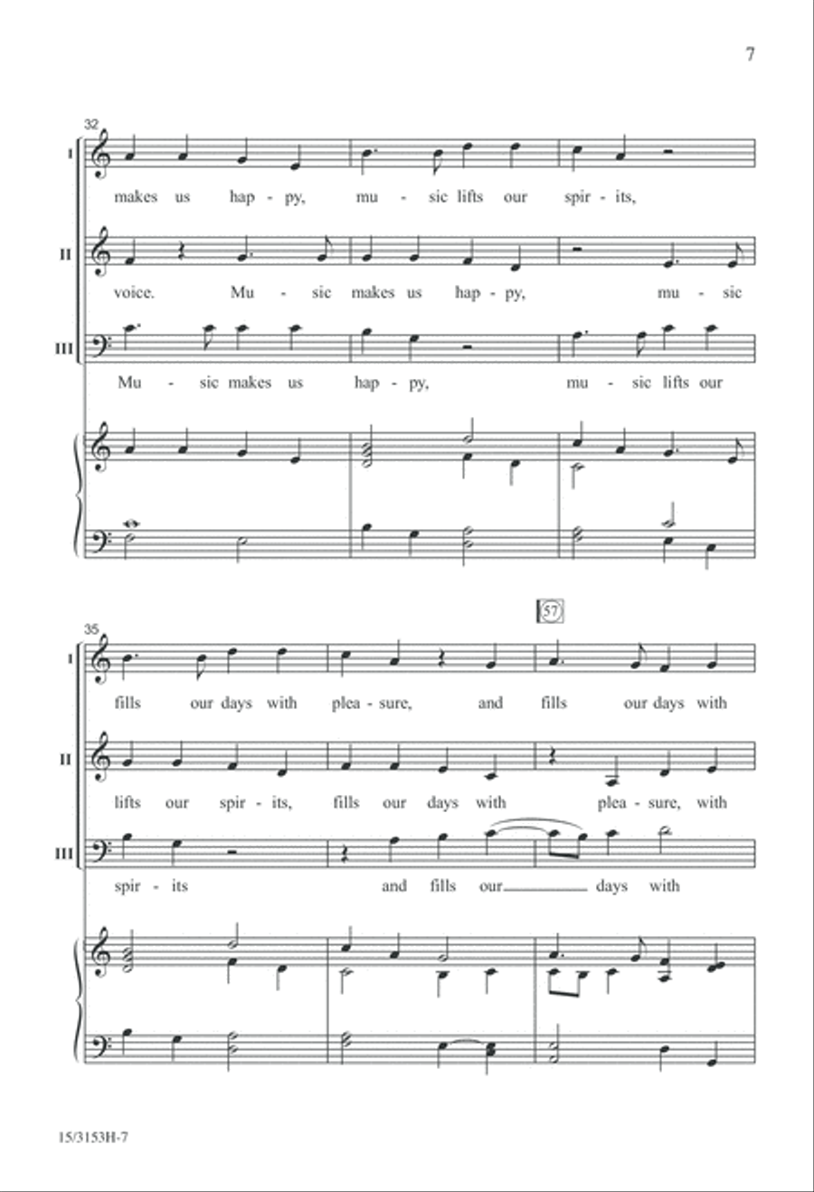 Sing Gladly Sing Gladly 3-Part scores gallery preview page 7