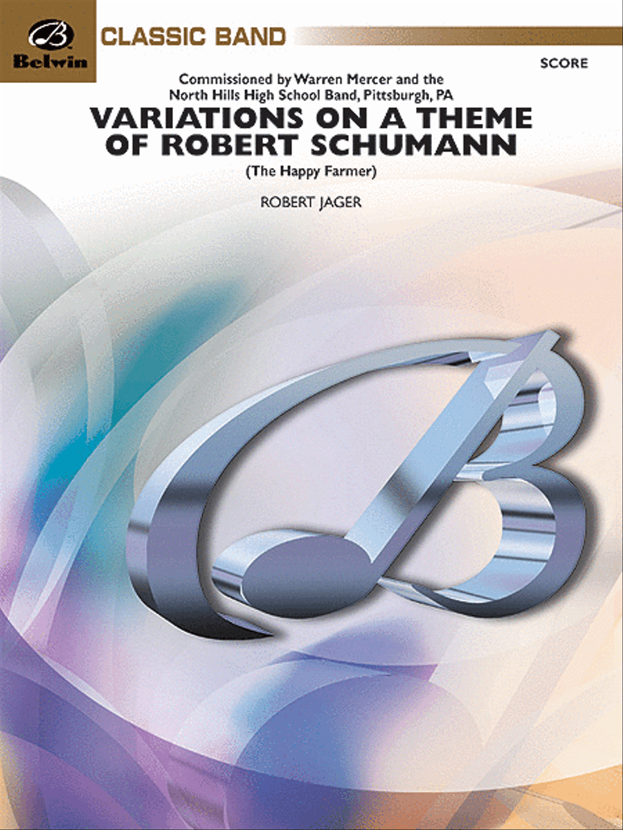Variations on a Theme of Robert Schumann Concert Band scores gallery preview page 1