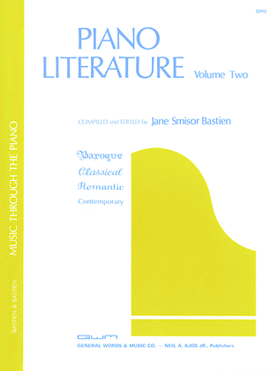 Book cover for Piano Literature, Volume 2