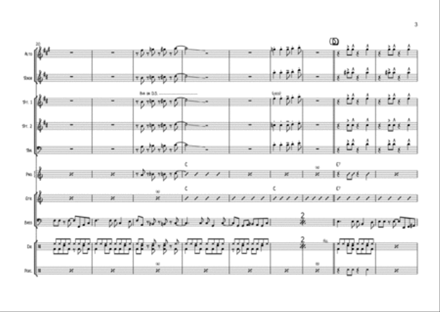 Dancing In The Street Saxophone scores gallery preview page 3