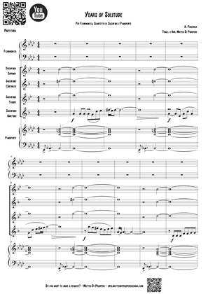 (A. Piazzolla) Years Of Solitude per Fisarmonica, Quartetto di Sassofoni e Pianoforte