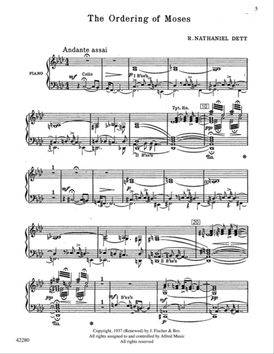 The Ordering of Moses 4-Part scores gallery preview page 5