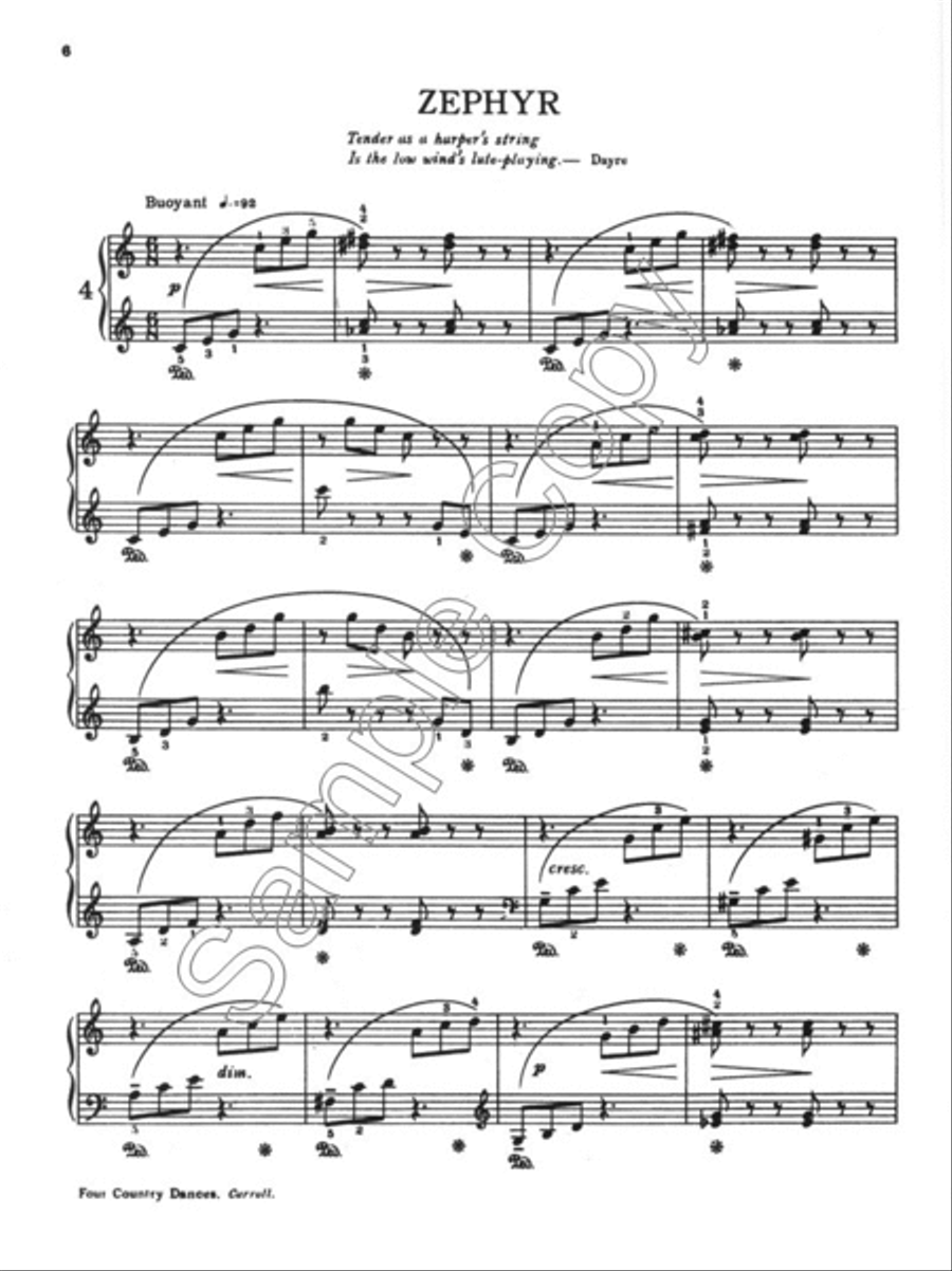Four Country Dances Four Country Dances Piano Solo scores gallery preview page 4