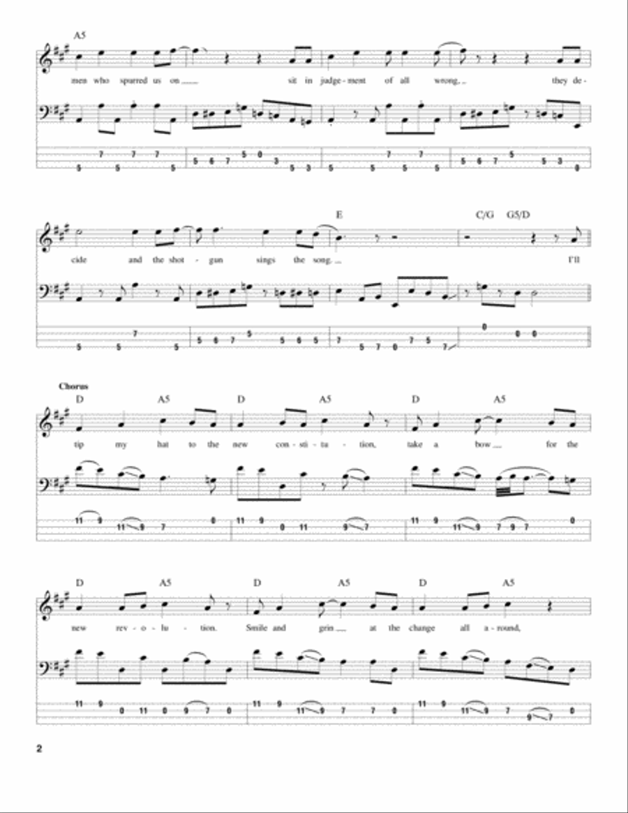 Won't Get Fooled Again Guitar Tablature scores gallery preview page 2