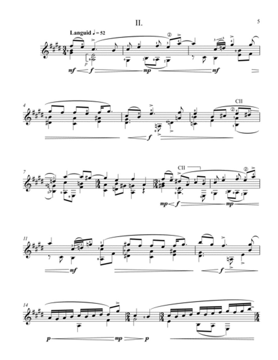 Three Chorales for solo guitar